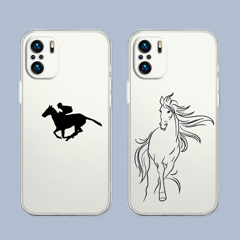Cellophane Wrap Clear - Paardenkunst Telefoonhoesje voor Xiaomi Redmi Note
