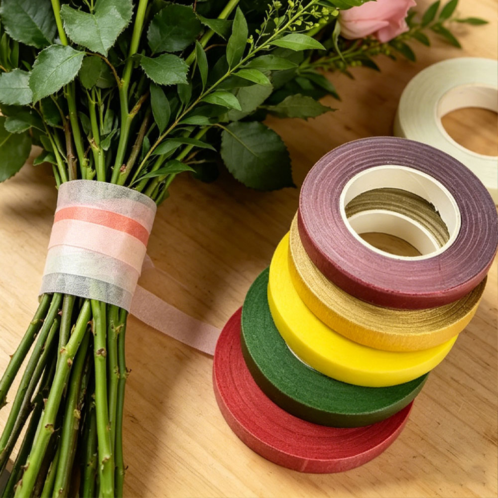 Florist Wreath Supply - 1PC Boeket Bloemenstam Tapes Groene zelfklevende