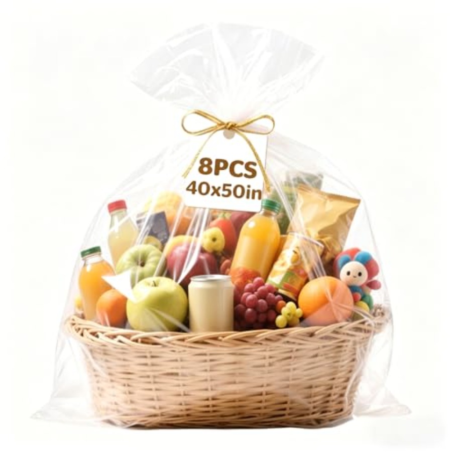 8 stuks grote cellofaanzakken, - Cellophane Wrap Clear recensie en prijs